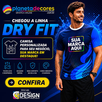 Camisa Dry Fit - Gola Redonda